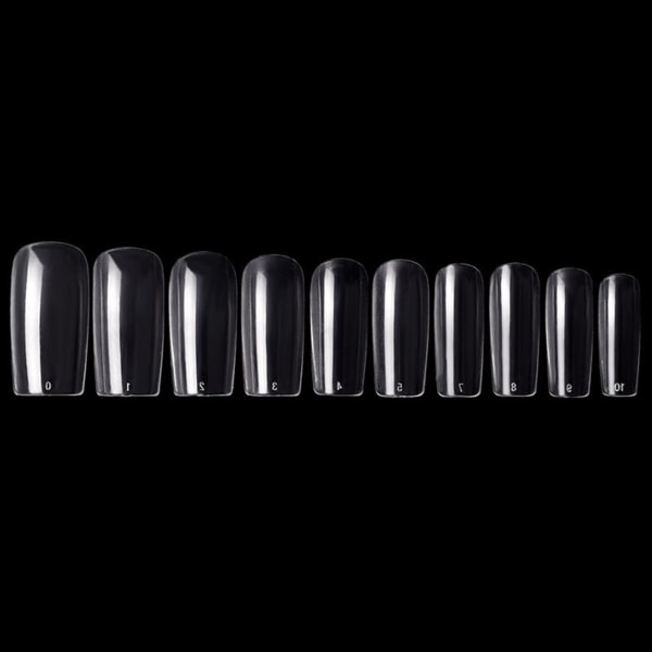 500 bitar Balett Nageltips Bit Set Mode Enkel Mjuk Nagellapp För Kvinnor Kvinna Gj0496 01