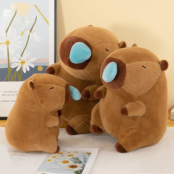 Capybaras Snot Infällbar plyschdocka Bekväm plyschfyllning Skastkudde för barn Pojke Flicka Kvinnor Män 30cm