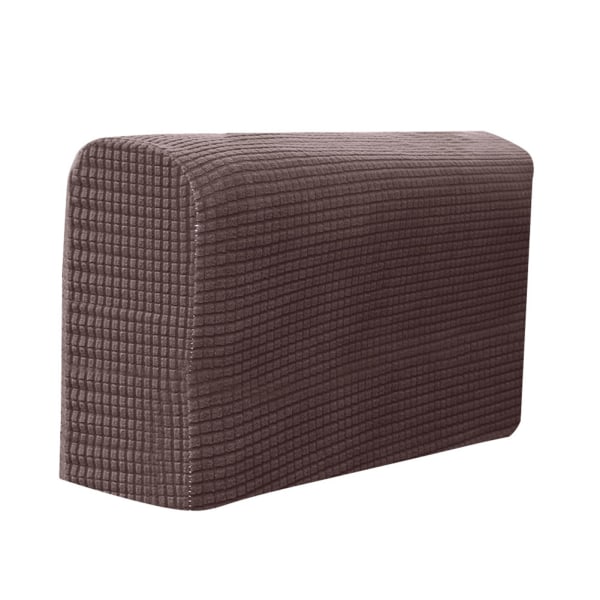 2 st Soffmöbler Armstödsöverdrag Soffstol Armskydd Stretchy för hemmet Dark Brown