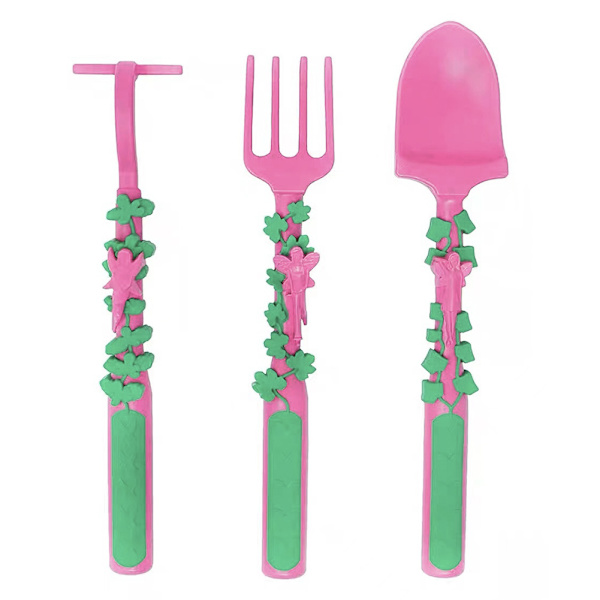 Kid Bulldozers Utseende Servis Multifunktionell Snygga Desserter Gafflar För Kök Flower Fairy Dinnerware