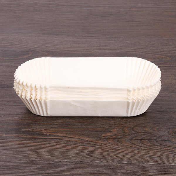 50st bakpappersfodrar raka brödform Bakplåtspapper liners brödformsfodrar White