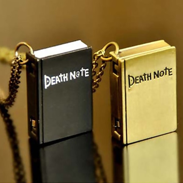 2018 Unik Death Note Book Quartz Fickklocka Watch Halsband Vintage Present Relogio Masculino Watch Montre Black