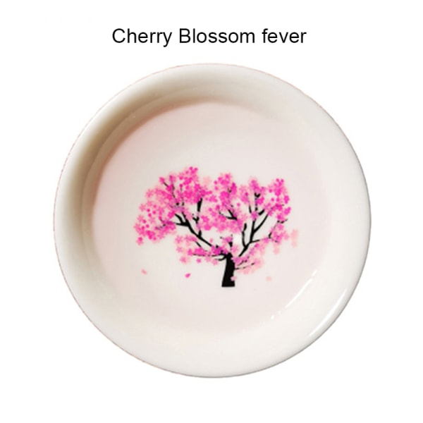 Sake Cup Varmt och Kallt Double Sense Cherry Cup Keramiskt set Cherry Blossom