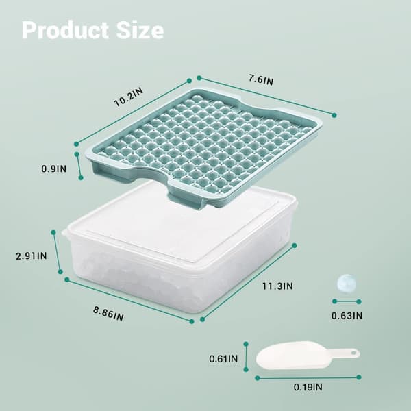 Stor kapacitet Mini Ice Ball Form Set Återanvändbara Kylskåp Iskuber Box DIY Ice Drinking Tool a