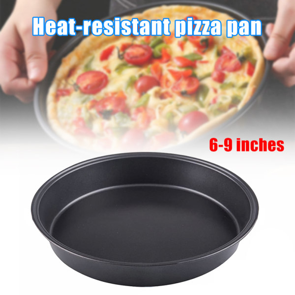 6/7/8/9 tum non-stick pizzapanna ugn Bakplåtar Tårtform Mikrovågsugn Form Tallrik Köksredskap 7inches