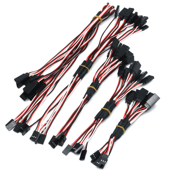 30-kärnig/60-kärnig servoförlängningskabel Y-kabel hane till hona förlängningsledningar för R C-helikoptrar 30 Core Brown 60cm