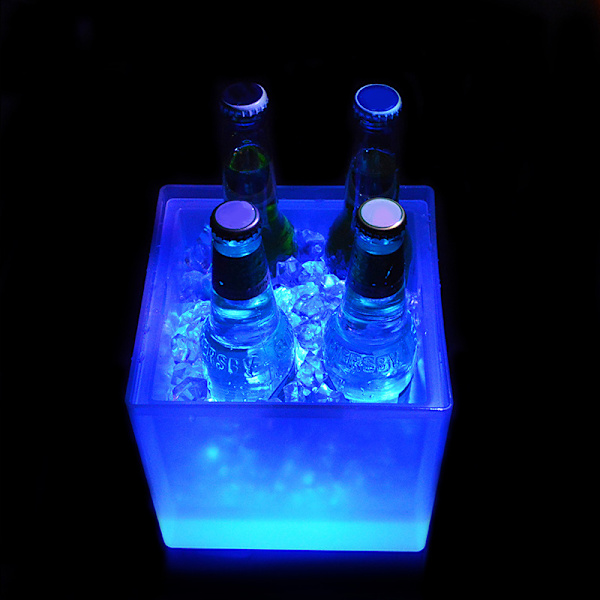 LED Ice Bucket Wine Cooler Colors Changing Champagne Vin hink För Party Home Bar
