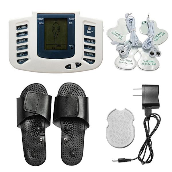 Elektrisk stimulator Muskelmassager Tofflor Elektrodkuddar Kroppsavslappning Puls tiotals Akupunkturterapi Digital maskin