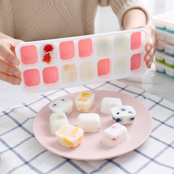 Återanvändbar DIY Popsicle Stencil Ice Cube Maker Ice Cube Trays Ice Storage Box Blue