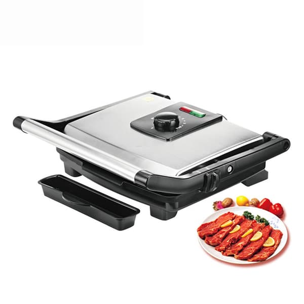 Elektrisk grill Hemgrill Nonstick Smörgåsmaskin med Nonstick Easy Clean Grids