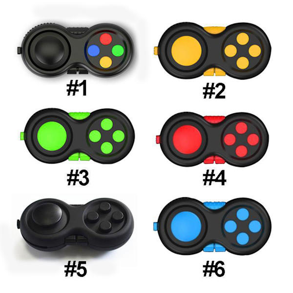 Handhållen Stress Relief Fidgets Pad Lätt att bära Lätta antistressleksaker Presenter för vuxna barn Red
