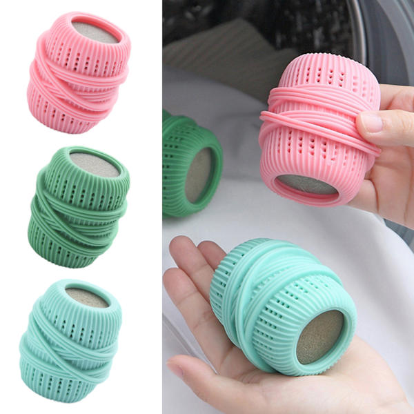 Sköljmedel Ball Dispenser Återanvändbar mjuka kläder Tvättbollar för tvättmaskin 3 Colors