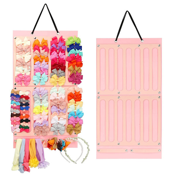 Barn Headpiece förvaringshänge Hårklämmor förvaringshängare för dörrvägg 2 Layer