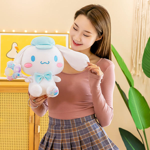Cinnamoroll Anime karaktär fylld leksak Mjuk gosiga vänner Baby sovkudde 45cm