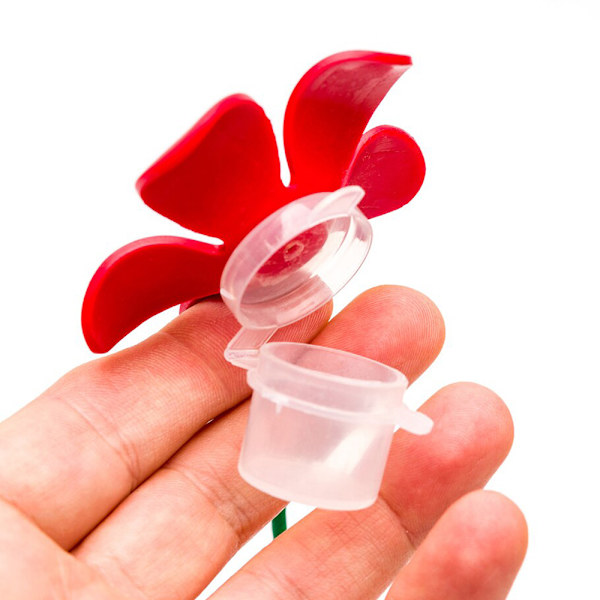 Bärbar kolibrimatare i plast, slitstark mathållare för fåglar, present till fågelälskare CAP CLIP