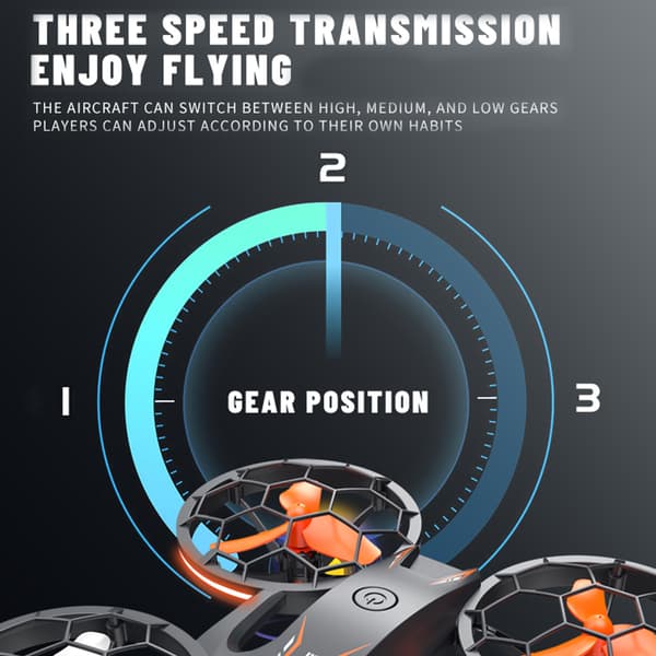 Bärbara belysningar Flygplan Headless Mode Quadcopters Leksaker för barn Vuxna Nybörjare BK 3 battery
