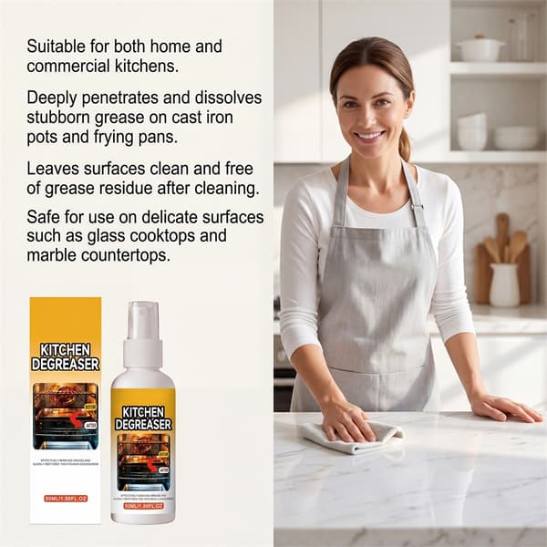 Grease Killer Spray Professionel Kvalitet Kulstoffjernelse Køkken Affedtningsspray 2pcs