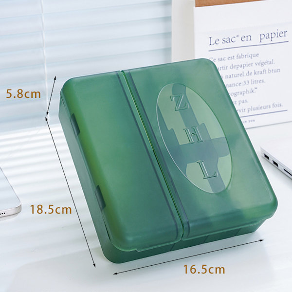 Desktop Data Cable Organizer Box Multi-purpose Slitstark kabelbox för hem i sovrummet Transparent