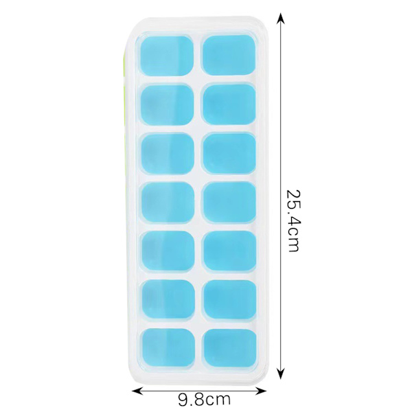 Återanvändbar DIY Popsicle Stencil Ice Cube Maker Ice Cube Trays Ice Storage Box Blue