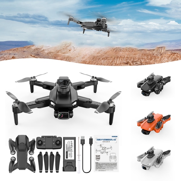 Borstlösa HD Folding Flygande Drönare Vindmotstånd Quadcopters Leksaker present till vän Familj PRO WT 1B