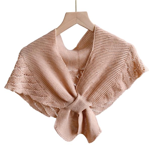 Mode Fishtail Mönster Liten Sjal Casual Bekväma Kläder För Kvinnor Flickor Kvinna Pink