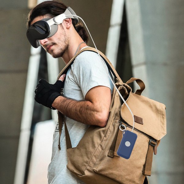 VR-Headset Power Banks Case Slitstarkt repsäkert cover för kvinnor män Orange