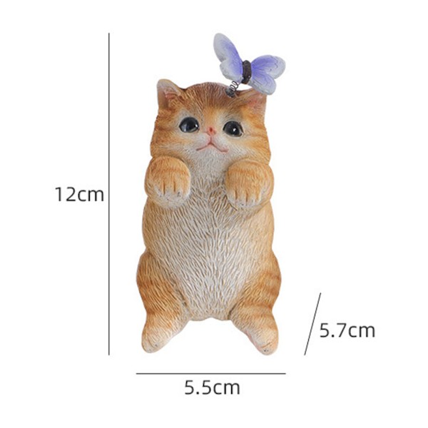 Söt katt miniatyrprydnader Hem Fairy Trädgårdstillbehör för minilandskap Bs38016