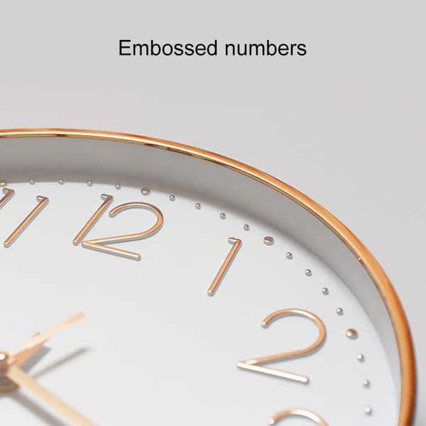 Quartz-Clock Rund Hängande Klocka Plast Mode Design Klockor För Heminredning Vardagsrum 5