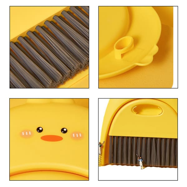 Hushålls mini sopskåp set tecknat mönster Multipurpose sopskåp verktyg för barn White
