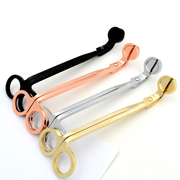 Ljussax i rostfritt stål för doftljusälskare Candle Wick Trimmer Ljustillbehör Rose Gold