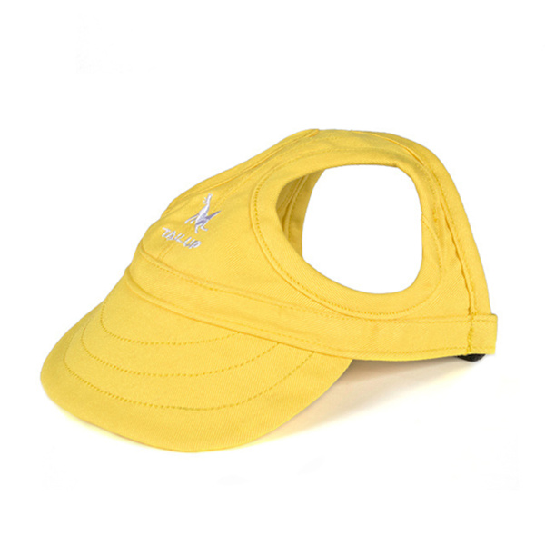 Outdoor Outing Hund Katt Baseball Cap Andas lätt husdjursmössa för resor Yellow S