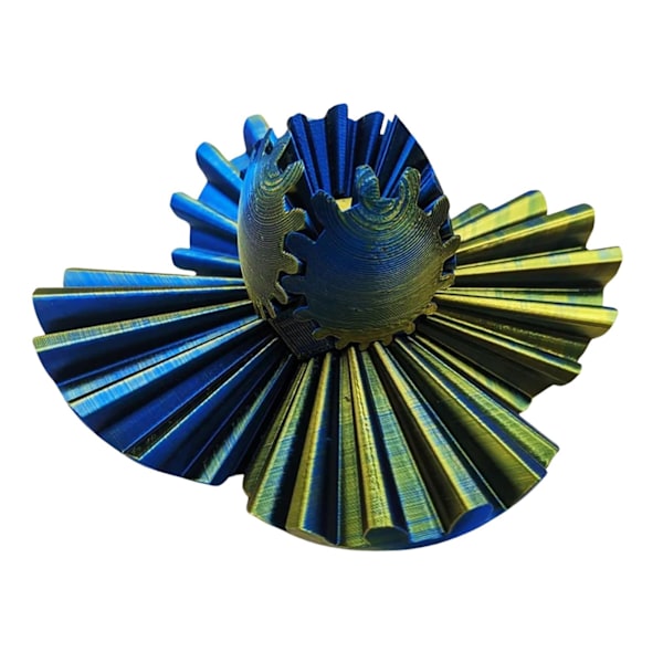 3D-tryckt boll roterande fidgets spinners boll rolig 3D-tryckt stressavlastande leksak för barn vuxna B 6x6cm