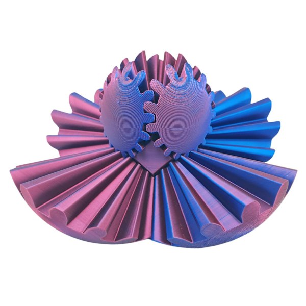 3D-tryckt boll roterande fidgets spinners boll rolig 3D-tryckt stressavlastande leksak för barn vuxna F 10x10cm