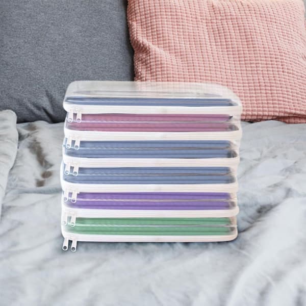 Blixtlåsförsedd hård påse Organizer Case Daglig hushållsförvaring case för vardagsrum hem Small size