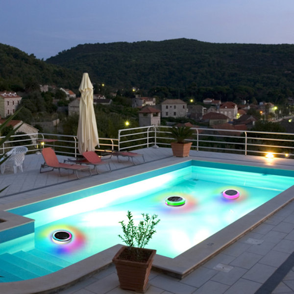 Amfibiska Solar Lights Utomhus LED Vattentät Lampa För Trädgård Trädgård Uppfart Pool Inredning Multicolour
