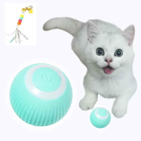 Katt Automatisk Rullande Boll Elektrisk Kattleksak Boll Interaktiva Kattleksaker Katt Leksaker rosa