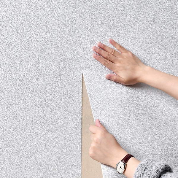 3D Diatomite Mönster Tapet Bakgrund Väggdekoration För sovrum Hem Beige Gray
