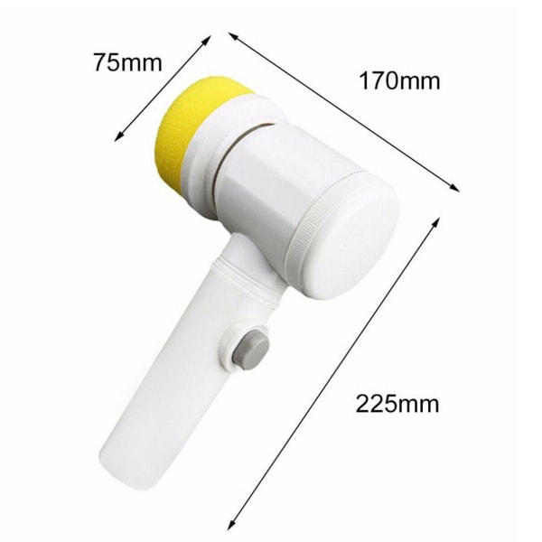 5 i 1 elektrisk rengöringsborste Multifunktionell köksdiskborste Battery