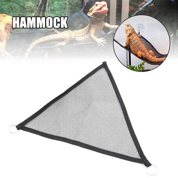 Andningsbara mesh reptilhängmattor Bekväm gunga med kraftfull sugsug Lämplig för ödlorm S