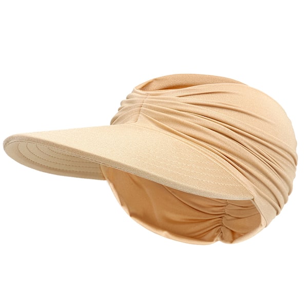 Sommer Dame Solhat Pakkelig Stor Skygge Solskærm Hatte Dame Sommer UV Beskyttelse Strandkasket White