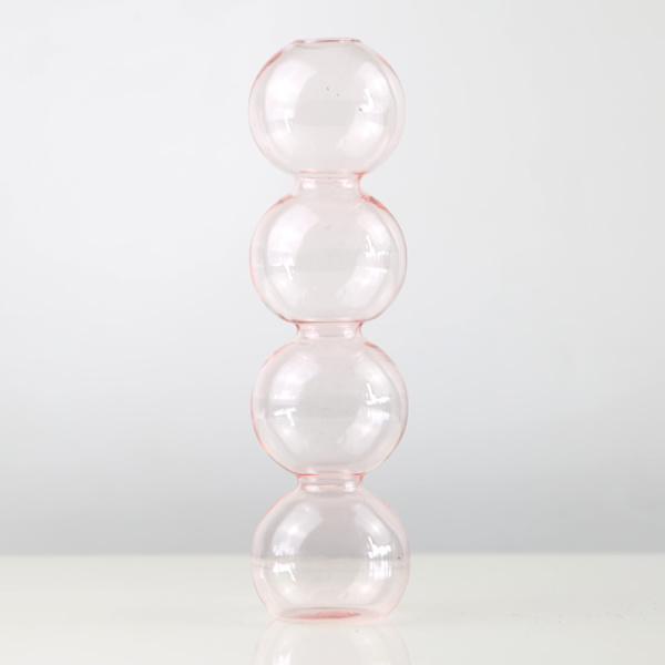 Glas Blomflaska Färg Transparent Enkla skrivbordsdekorationer Vardagsrum Hydroponiskt arrangemang Dekoration Hantverk Transparent