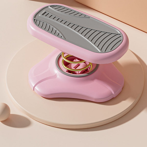 Multifunktionell fjäderfotspall Anti-halk tålig fotstödspedal för sovrum Pink