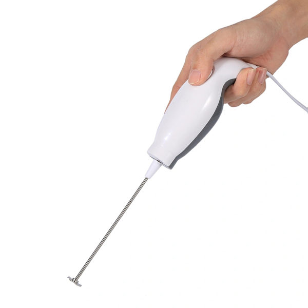 Hushålls Elektrisk Handmixer Plug-In Slushies Juices Såser Mixer För Baby White and Gray