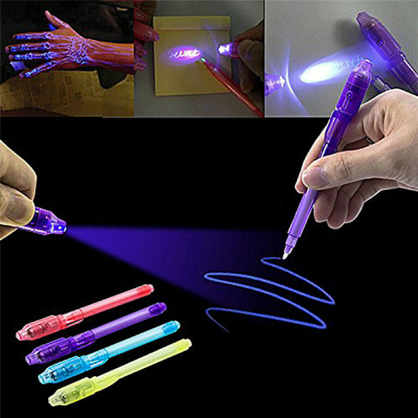 2/4/8/14-pack UV-ljuspenna Osynlig Magisk Penna Hemlig Fluorescerande Penna för Skrivplatta Barnbarnsritning Målningsbräda