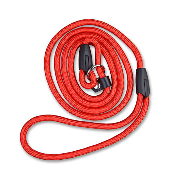 Husdjurshund Nylon Träningskoppel Blyband Rep Justerbar dragkrage Red S