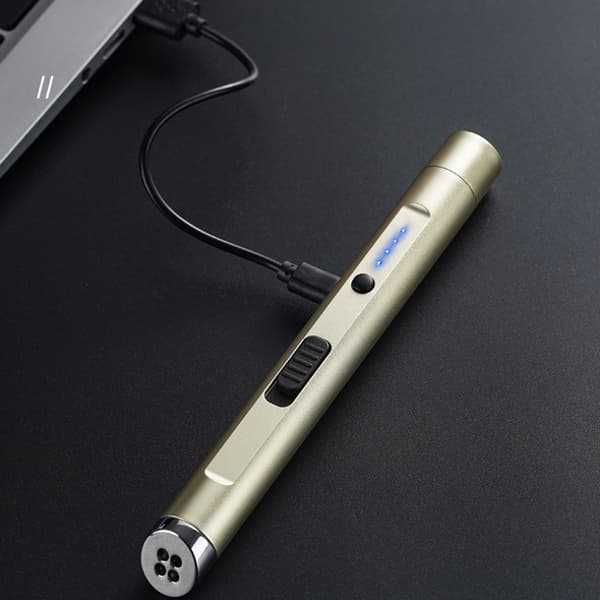 Genopladelig Elektrisk Lighter Plasma Lysbue Stearinlys Lightere Flammeløs Vindtæt USB Lightere Glod