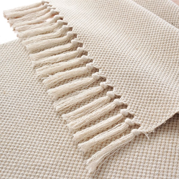 Enkel solid färg bordslöpare hushålls tematta soffbordsflagga för festivalfest Wave Pattern 33 X160cm 200G