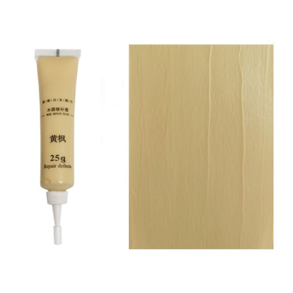 25g Träfärg Reparation Pasta Hål Återställande Lack Pasta För Garderob Skrivbord Yellow Maple
