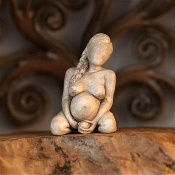 Födelse Kvinna Skulptur Harts Skrivbordsprydnad Moderkärlek är stor Tillbehör Hem Vardagsrum Dekoration