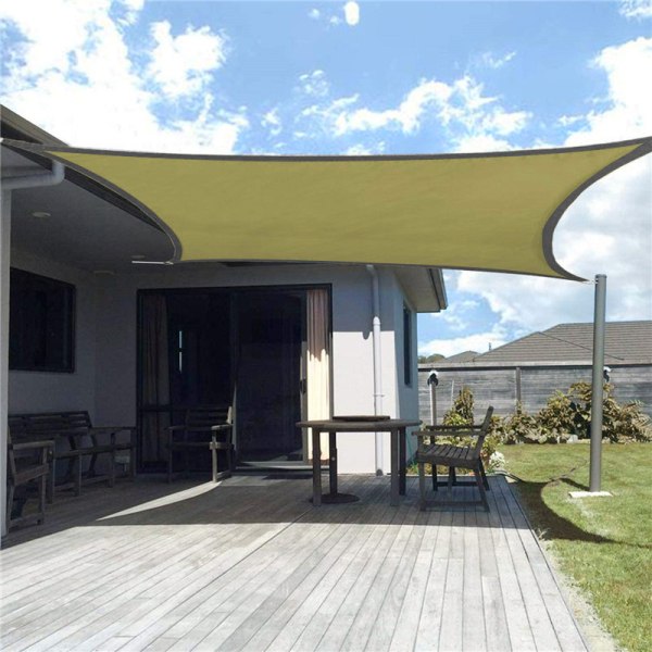 Solskydd Segelmarkis Solskydd Slitstarkt tyg Pergola Cover För Uteplats Trädgård Purple-triangle 3*3*3 Meters